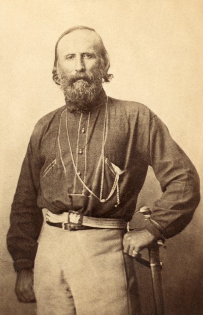 Giuseppe Garibaldi, uit een 19e-eeuwse foto door Italian School